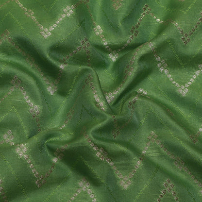 Pista Green Color Brocade Fabric