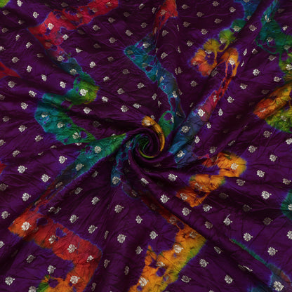 Pure Bandhani Brocade Fabric