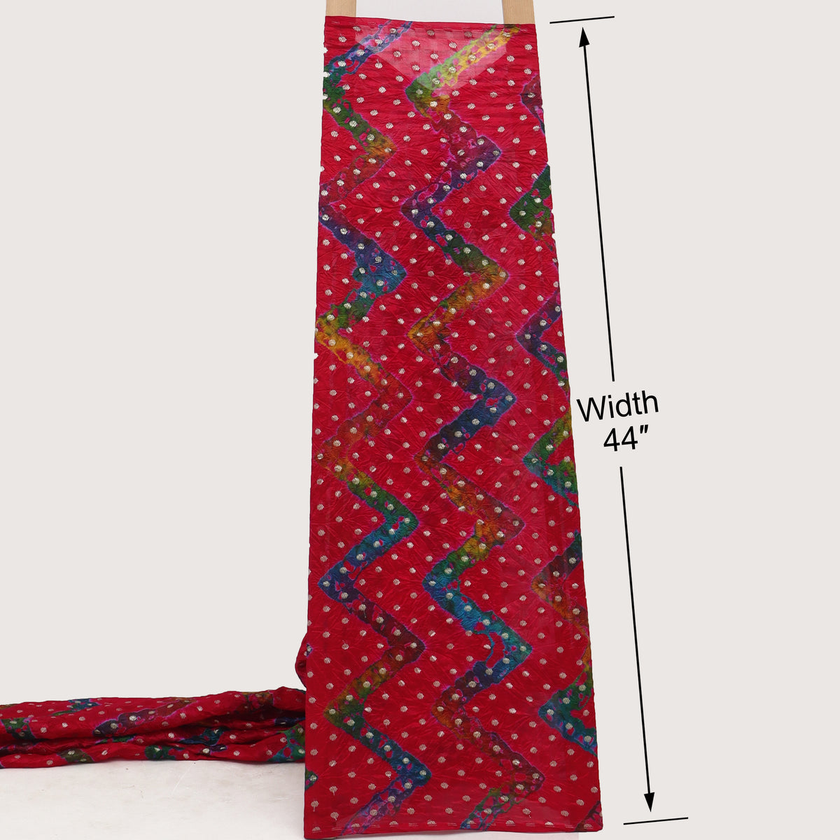 Pure Bandhani Brocade Fabric