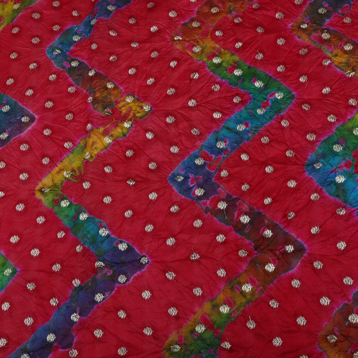 Pure Bandhani Brocade Fabric