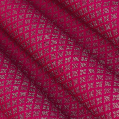 Pink Color Katan Meena Brocade Fabric