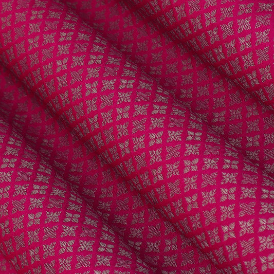 Pink Color Katan Meena Brocade Fabric