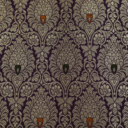 Purple Color Brocade Fabric