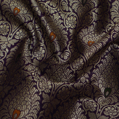 Purple Color Brocade Fabric