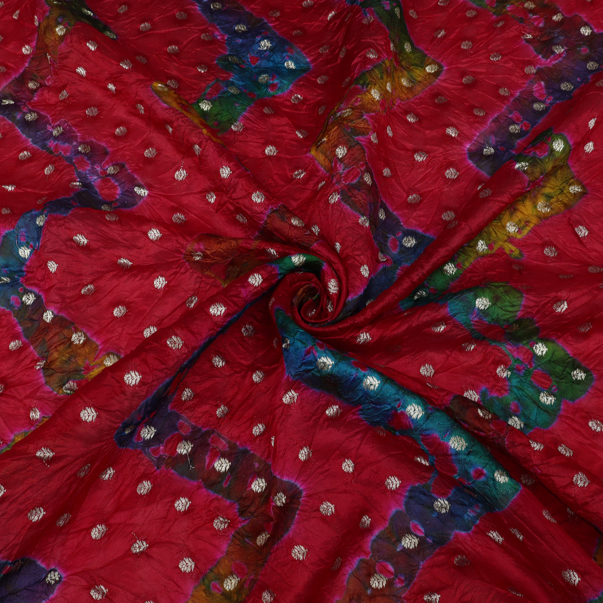 Pure Bandhani Brocade Fabric