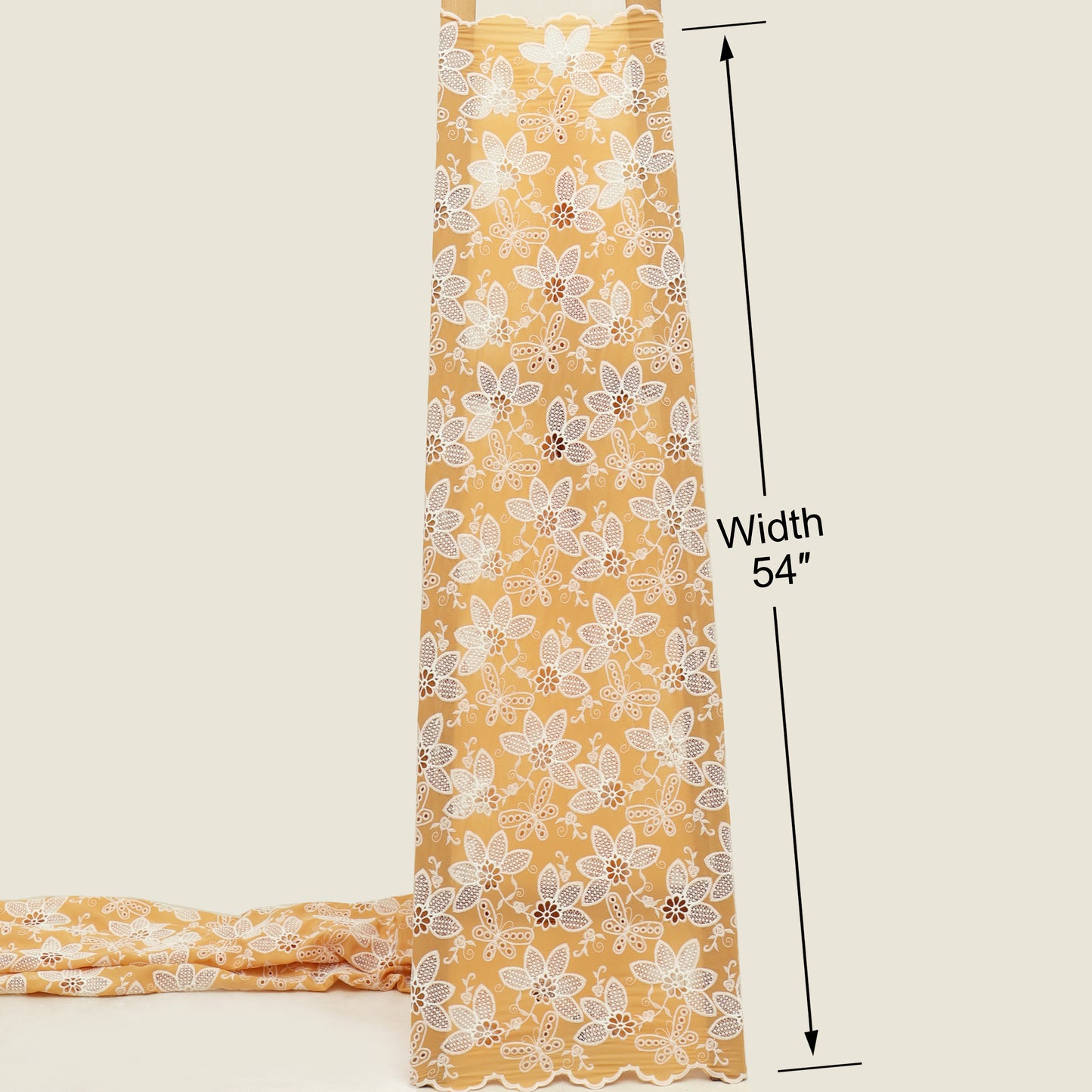 Crepe Embroidery Fabric