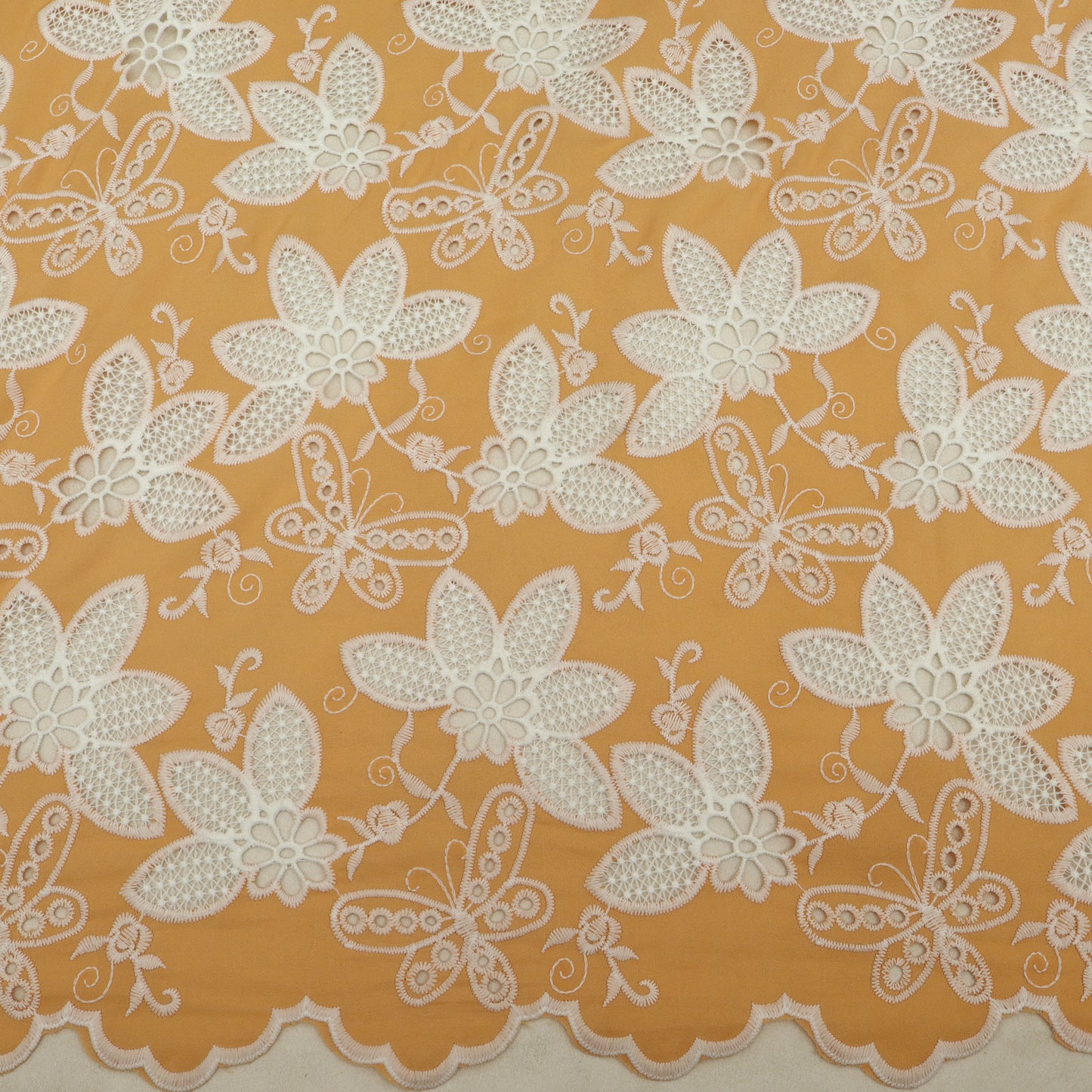 Crepe Embroidery Fabric