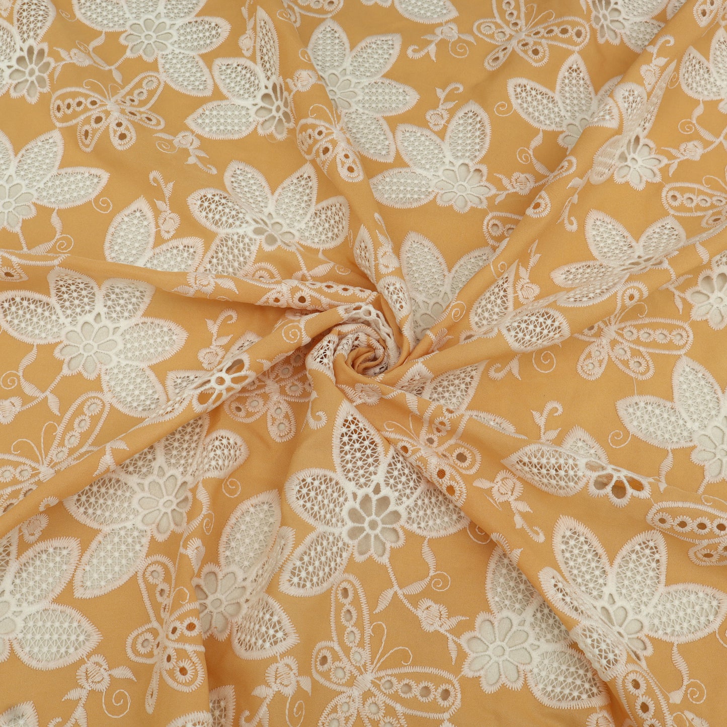 Crepe Embroidery Fabric
