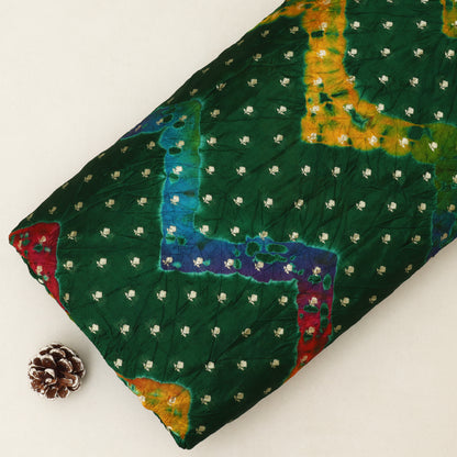 Pure Bandhani Brocade Fabric