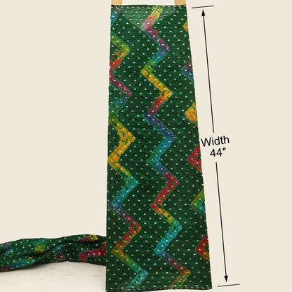 Pure Bandhani Brocade Fabric
