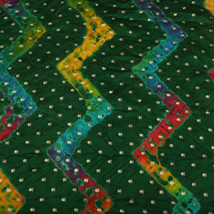 Pure Bandhani Brocade Fabric