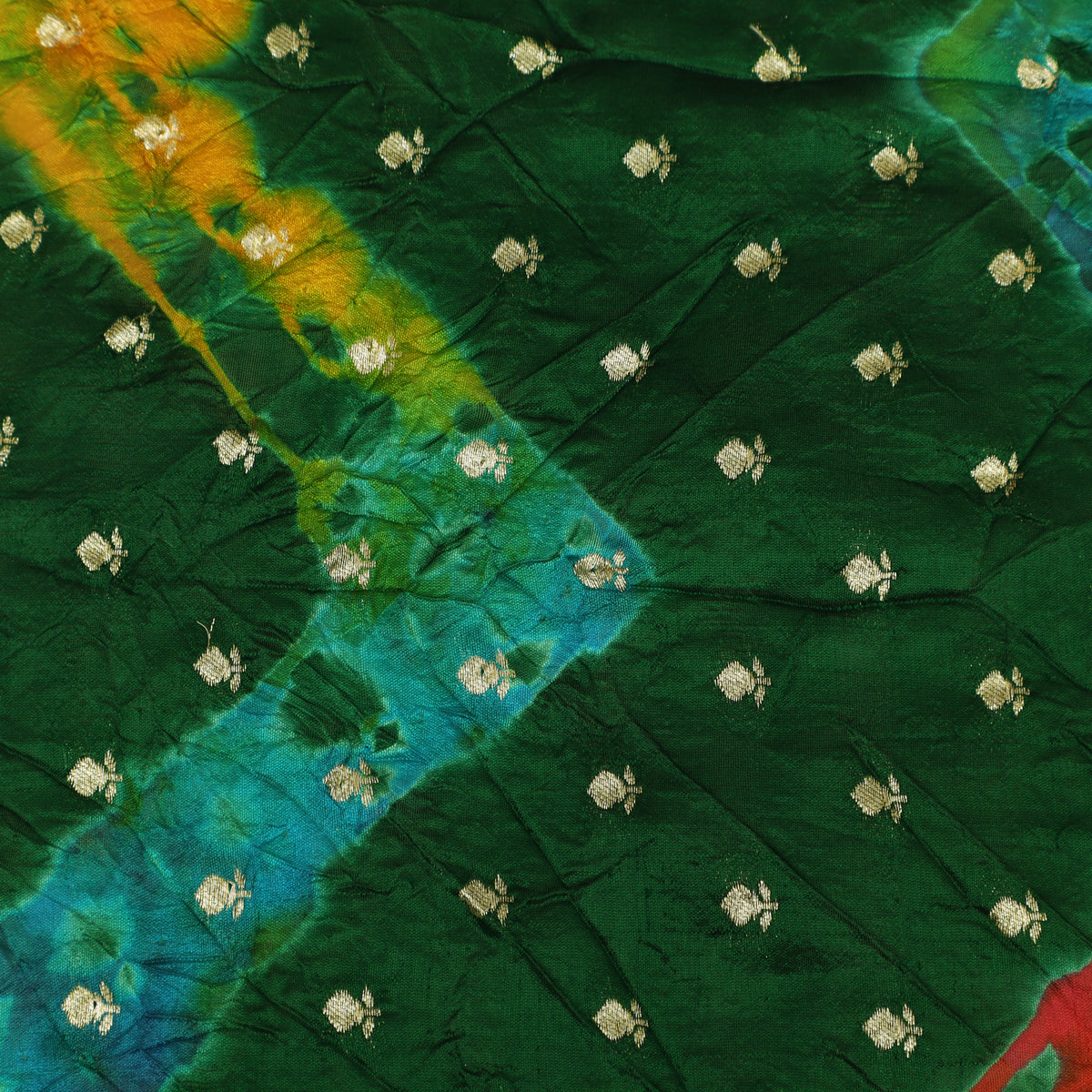 Pure Bandhani Brocade Fabric