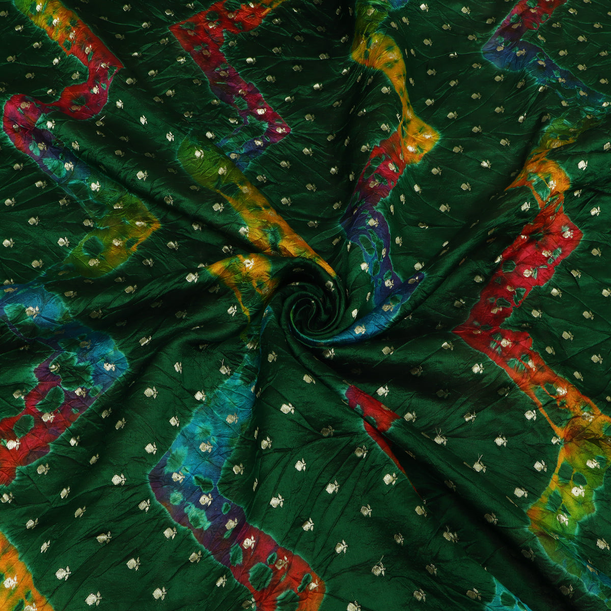 Pure Bandhani Brocade Fabric