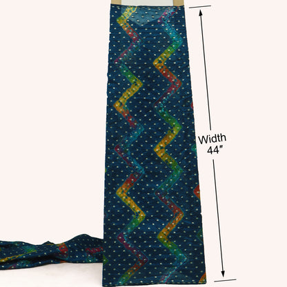 Pure Bandhani Brocade Fabric