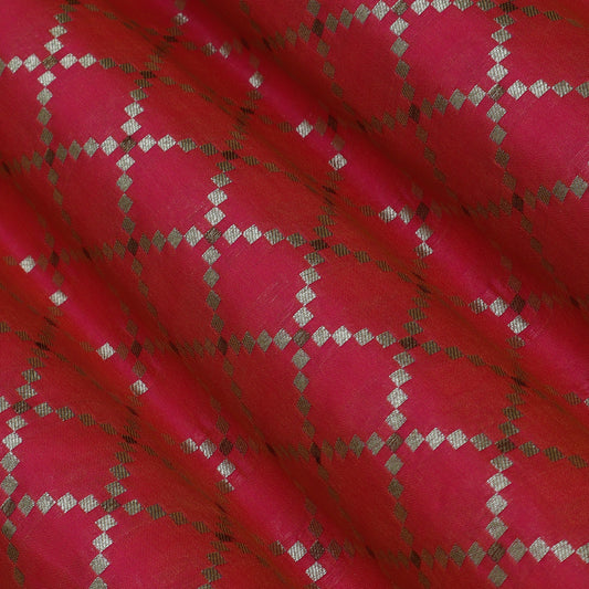 Pink Color Brocade Fabric