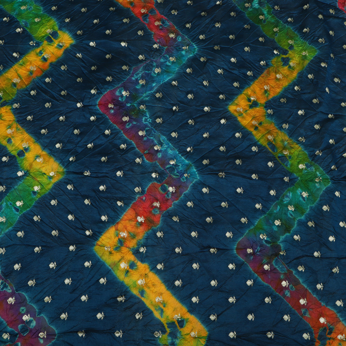 Pure Bandhani Brocade Fabric