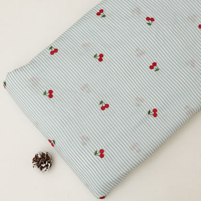 Cotton Print Embroidery Fabric