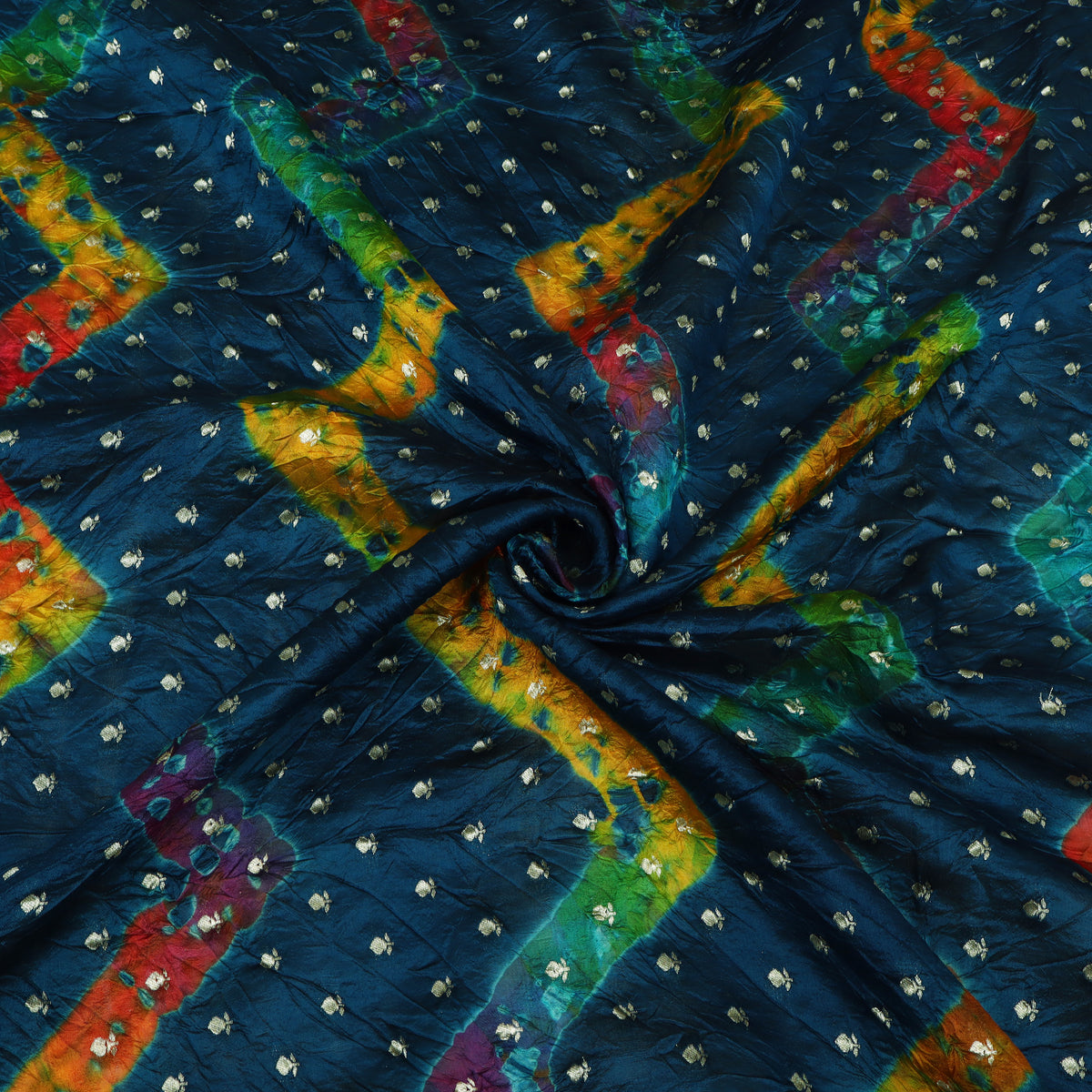Pure Bandhani Brocade Fabric