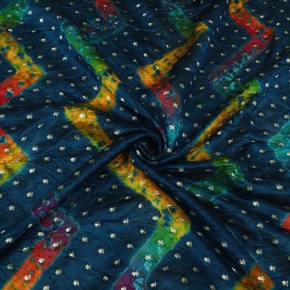 Pure Bandhani Brocade Fabric