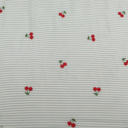 Cotton Print Embroidery Fabric