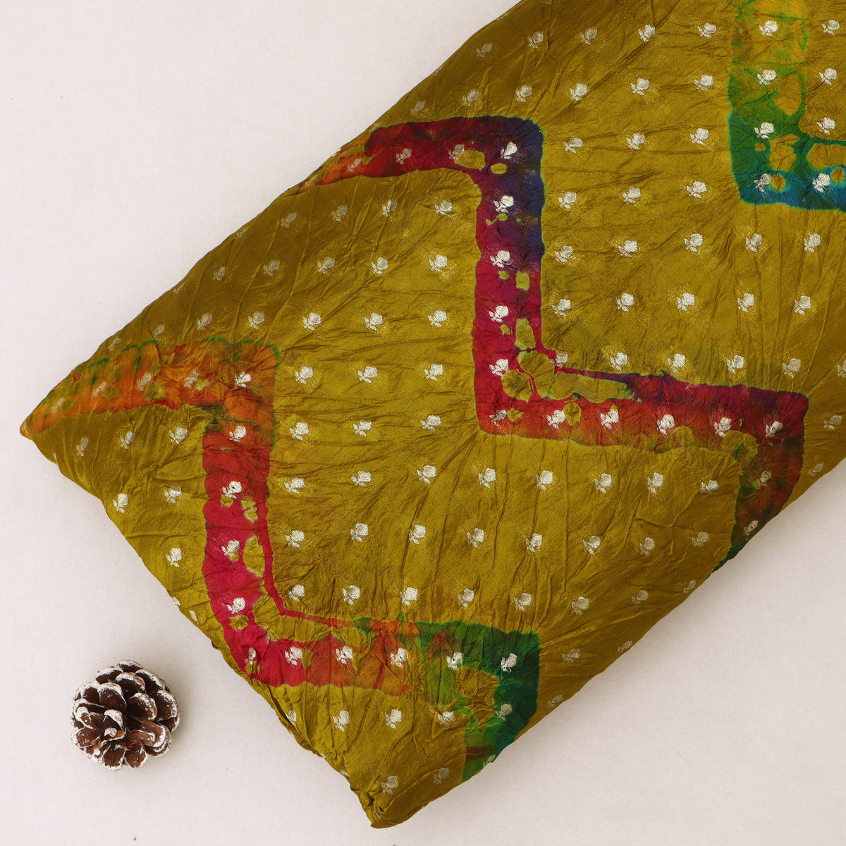 Pure Bandhani Brocade Fabric