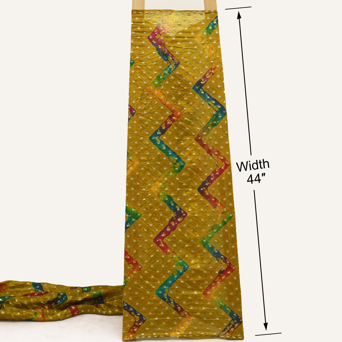 Pure Bandhani Brocade Fabric