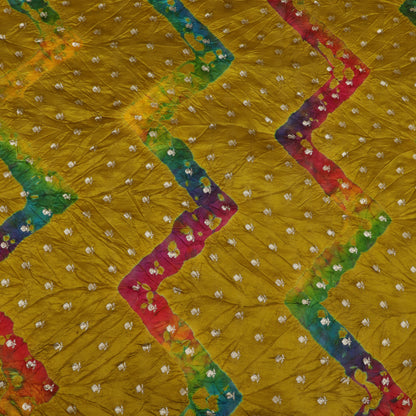 Pure Bandhani Brocade Fabric