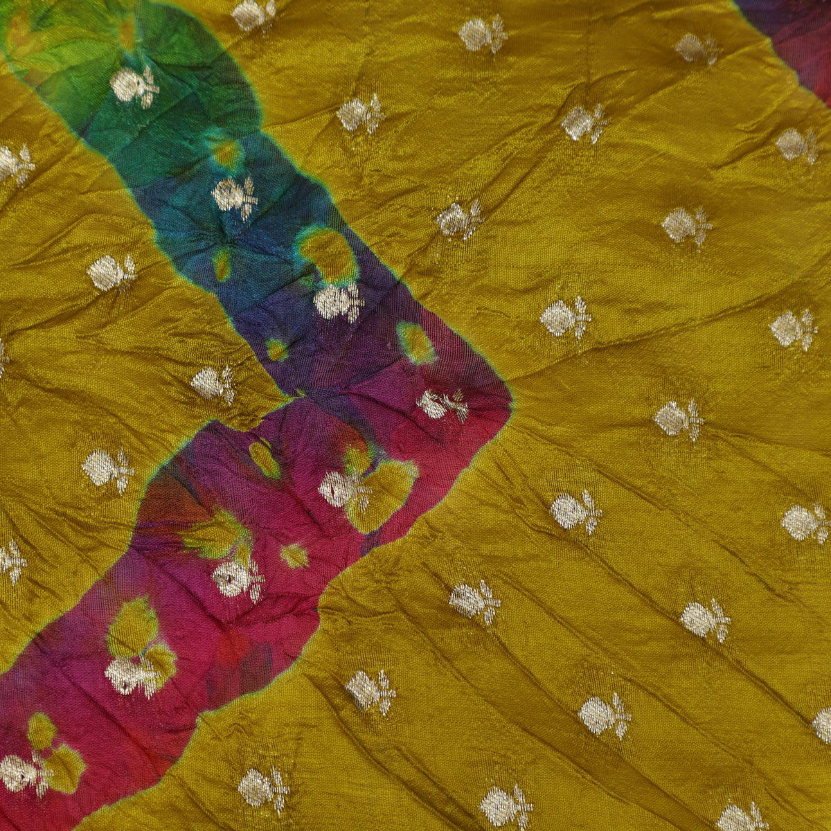 Pure Bandhani Brocade Fabric