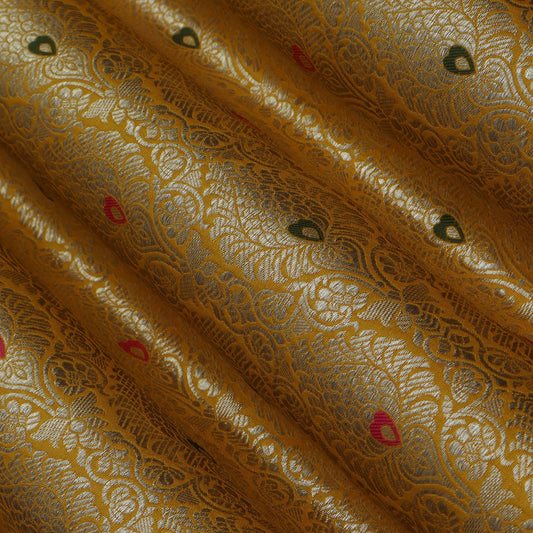 Mustard Color Brocade Fabric