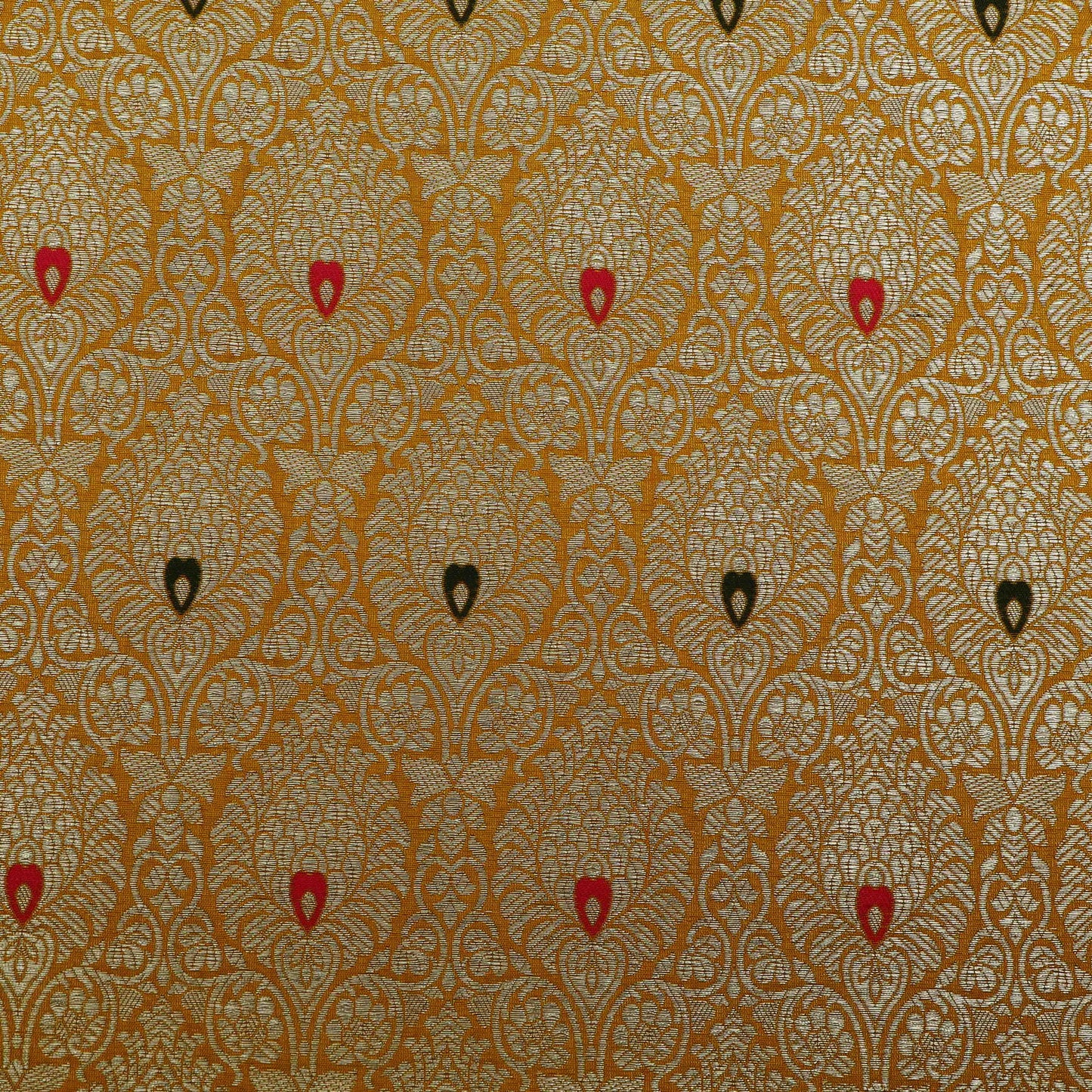 Mustard Color Brocade Fabric