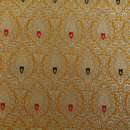 Mustard Color Brocade Fabric