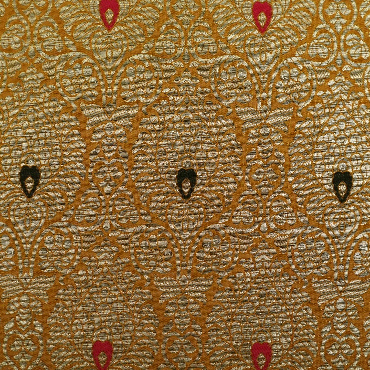 Mustard Color Brocade Fabric