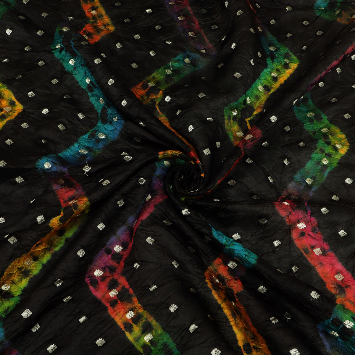Pure Bandhani Brocade Fabric