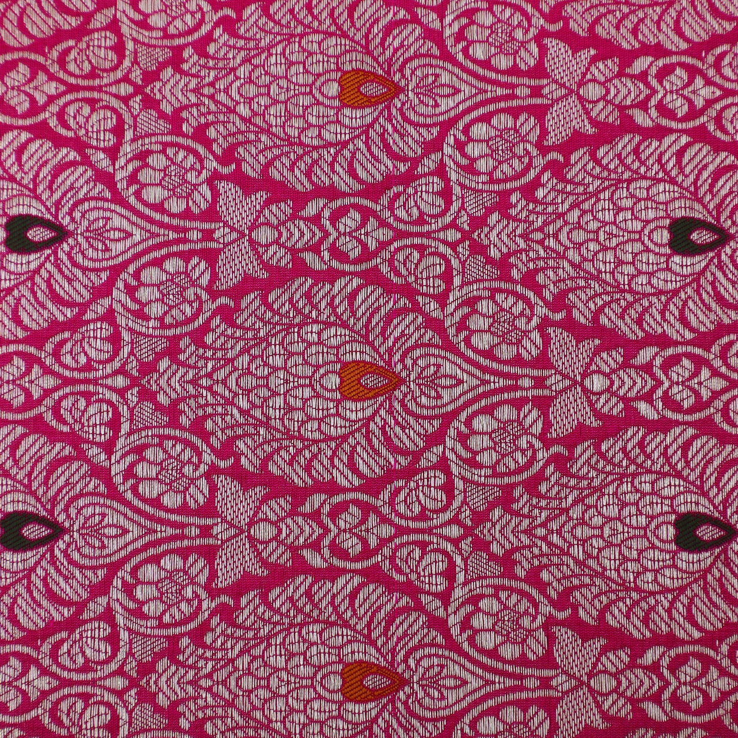 Rani Color Katan Meena Brocade Fabric