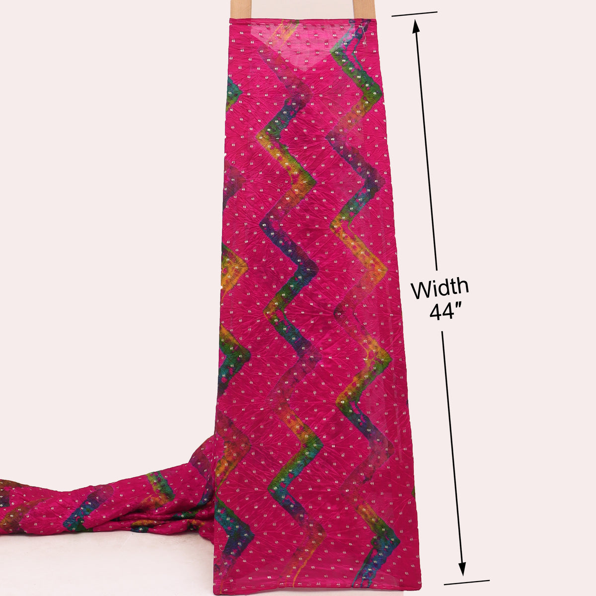 Pure Bandhani Brocade Fabric