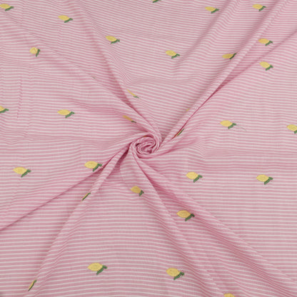 Cotton Print Embroidery Fabric