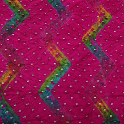 Pure Bandhani Brocade Fabric
