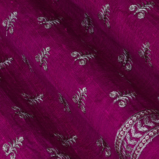 Raw Silk Embroidery Fabric