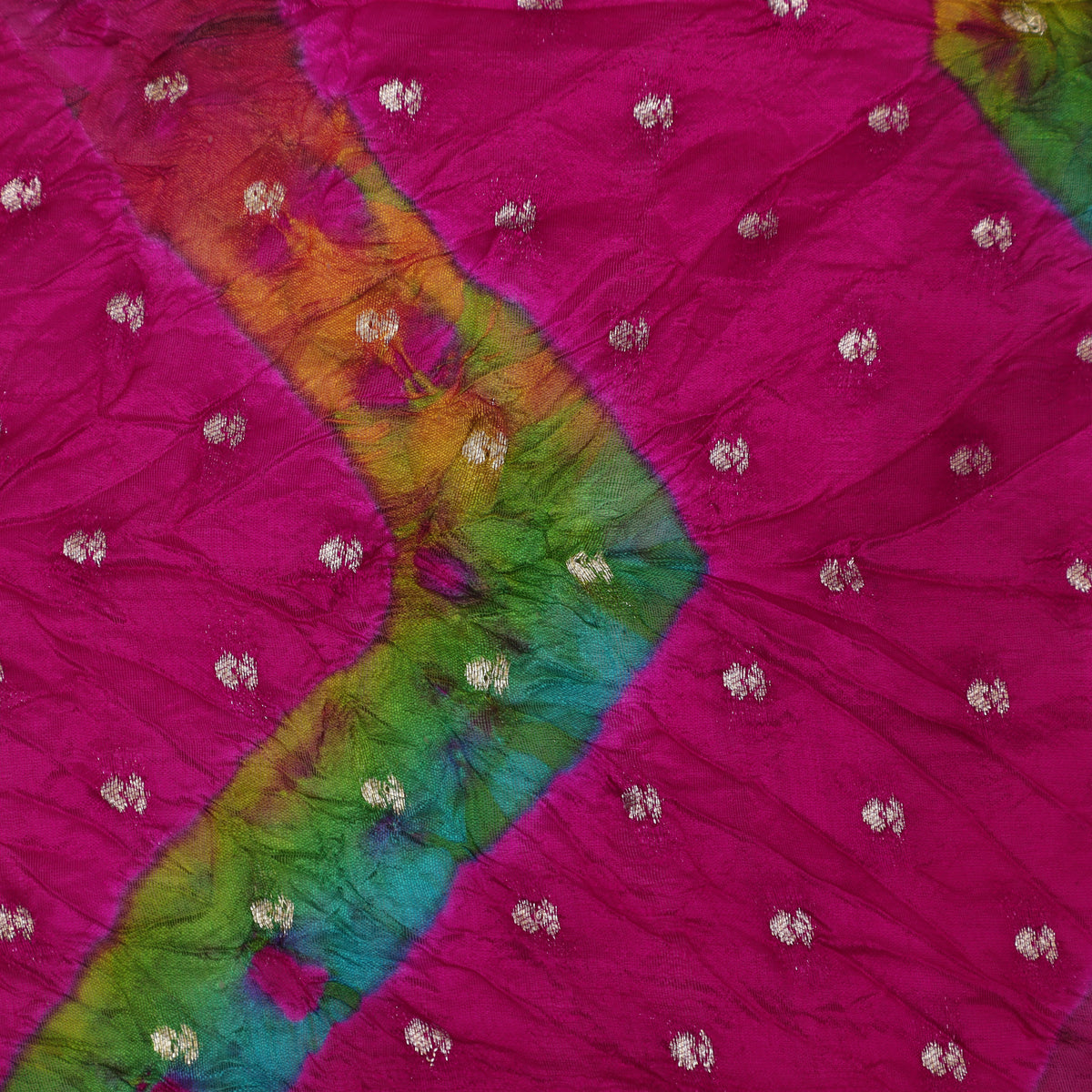 Pure Bandhani Brocade Fabric