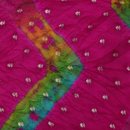 Pure Bandhani Brocade Fabric