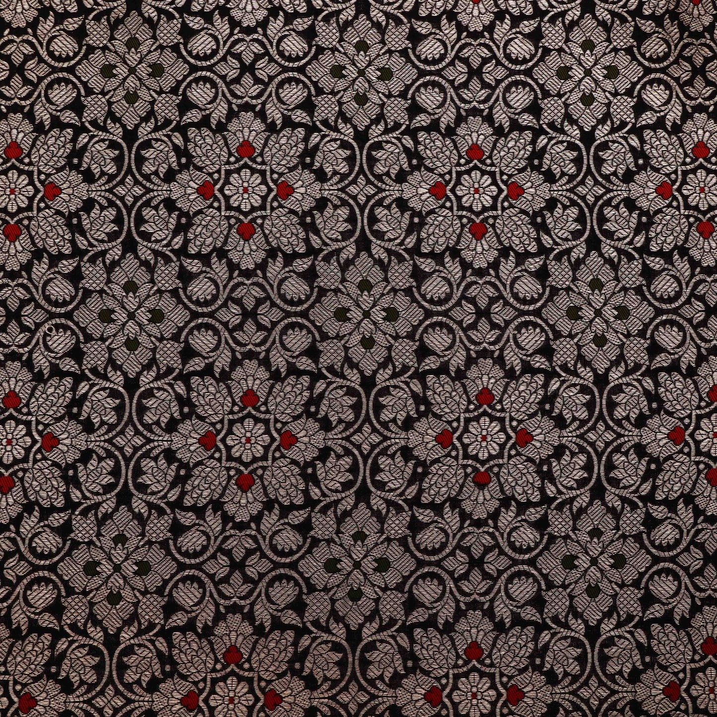 Black Color Brocade Fabric