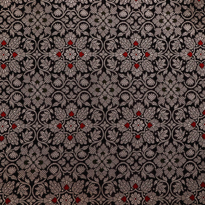 Black Color Brocade Fabric