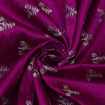 Raw Silk Embroidery Fabric