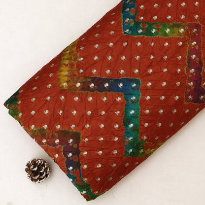 Pure Bandhani Brocade Fabric