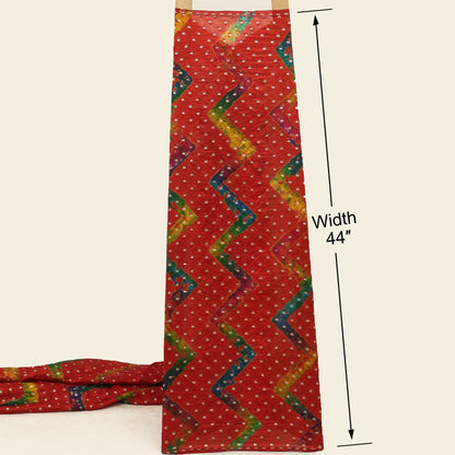 Pure Bandhani Brocade Fabric