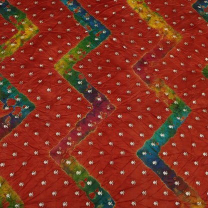 Pure Bandhani Brocade Fabric