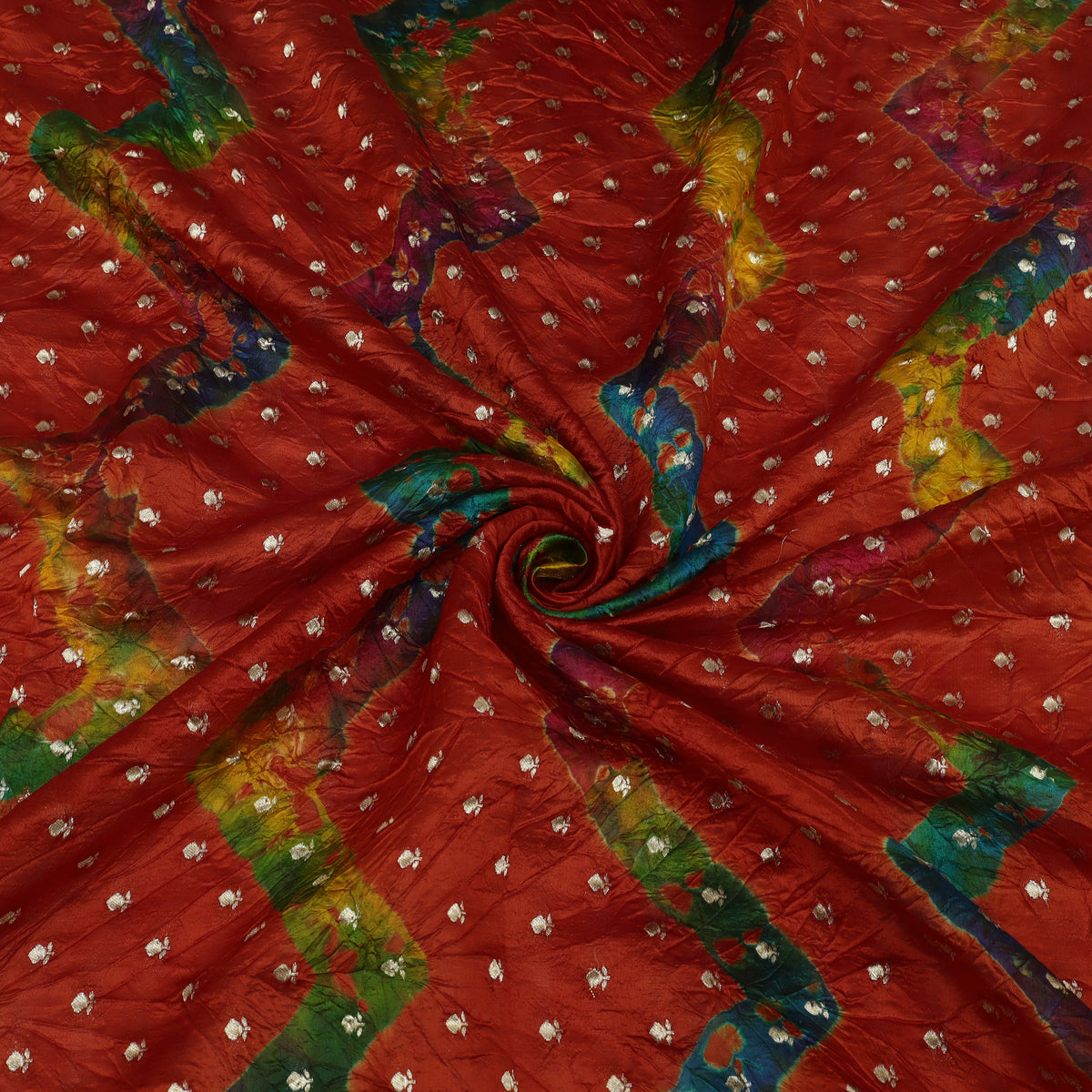 Pure Bandhani Brocade Fabric