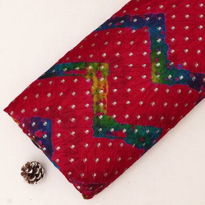 Pure Bandhani Brocade Fabric