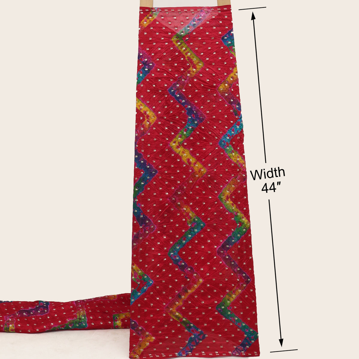 Pure Bandhani Brocade Fabric