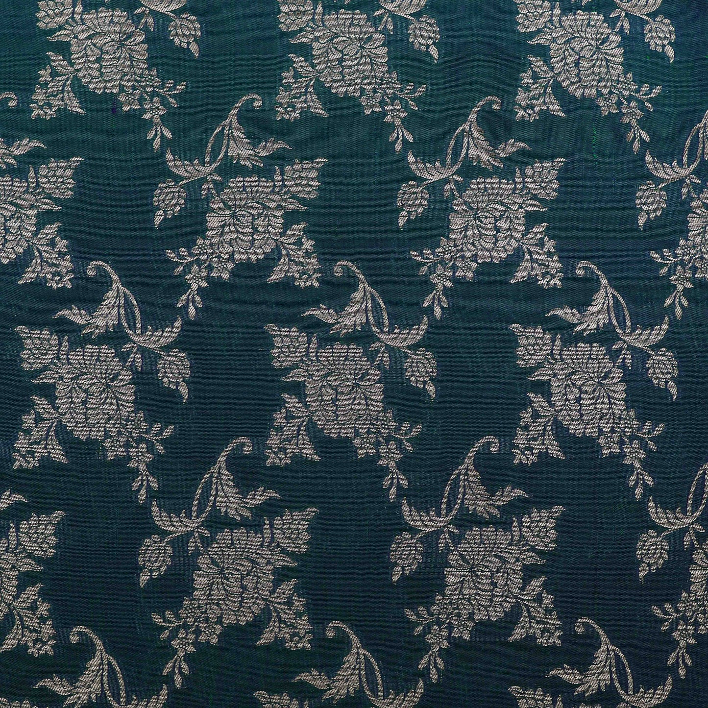 Green Color Brocade Fabric